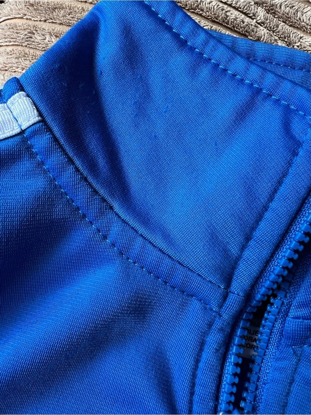 Adidas Little Kids' Blue Track Jacket with Signature Stripes